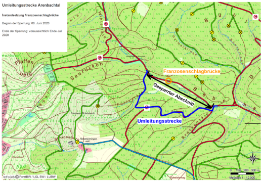 Umleitungsstrecke Arenbachtal