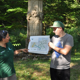 Juliane Goerke erklärt die Naturparkarbeit © Naturpark Schönbuch