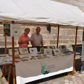 Der Infostand des Naturpark Schönbuch