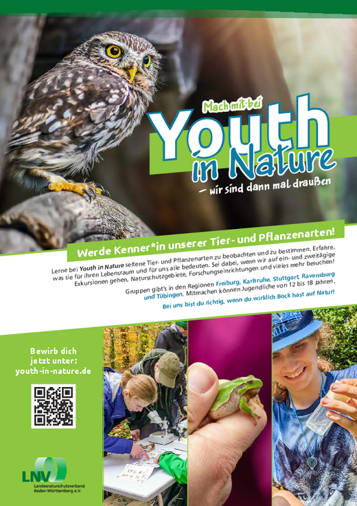 Flyer "Youth in nature"