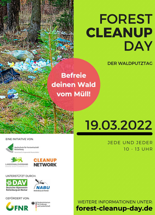 Poster zum Forest Cleanup Day