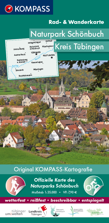 offizielle Rad- und Wanderkarte Naturpark Schönbuch/Kreis Tübingen
